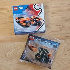 NIB LEGO City Formula 1 Car (60442) and Technic Skid-Steer Tractor (30710) Set